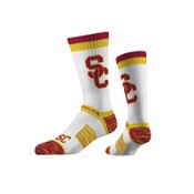 USC Trojans White SC Interlock Knit Crew Sock